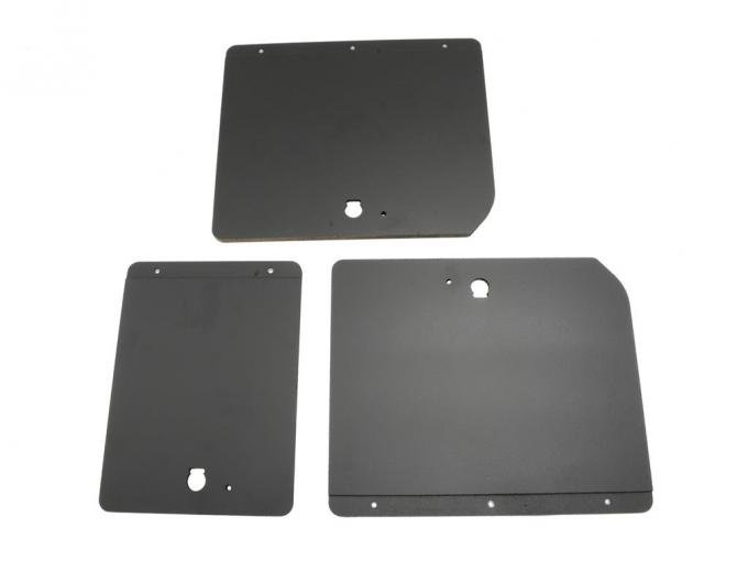 68-79 Rear Storage Compartment Door Fiberboard Set - 3 Door