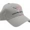 Gray C7 Embroidered Logo Low Profile Brushed Cotton Twill Hat