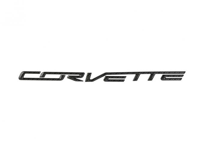 2014-2019 Carbon Fiber Look Corvette Rear Bumper Letters Set