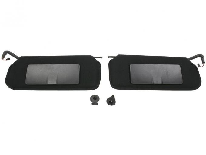 1997-2004 Black Sunvisors Correct Reproduction - Pair