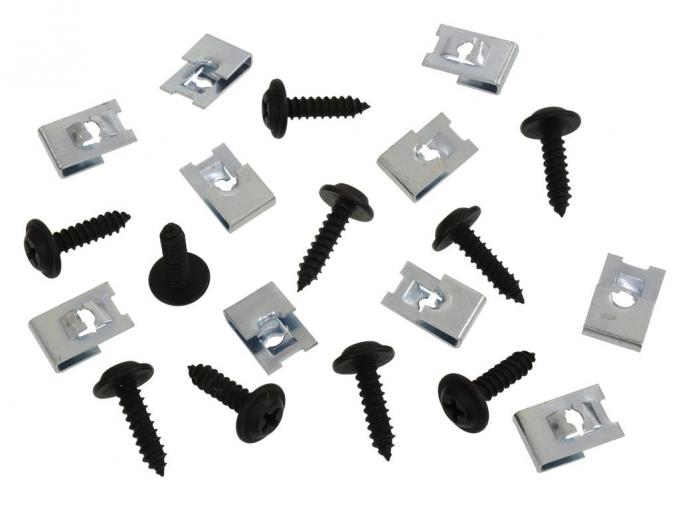 75-79 Grille Mount Screws With U - Nuts - 20 Pieces