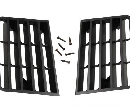 80-82 Side Fender Vent Louver Grilles- Black