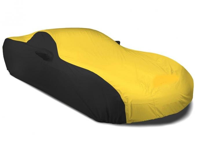 05-13 Car Cover Stormproof Yellow And Black With Embroidered C6 Logo