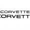 84-90 Corvette Front and Rear Lettering Kit