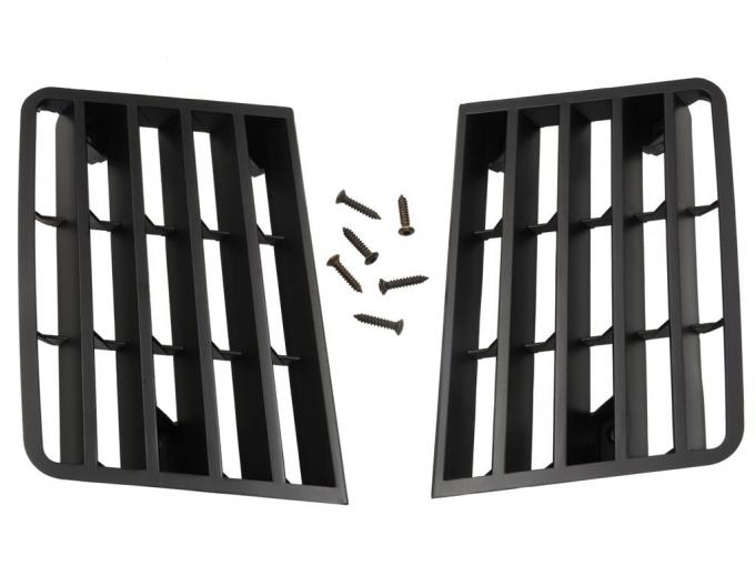 80-82 Side Fender Vent Louver Grilles- Black