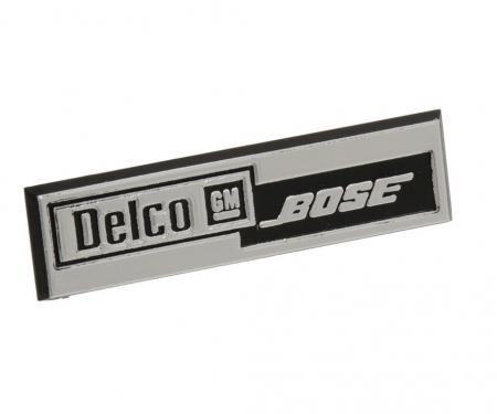 84-89 Radio Speaker Grille Emblem - Delco Bose