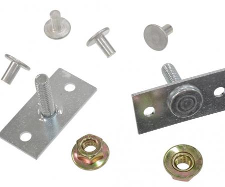 63-82 Stud Plate Fastener Plates with Rivets - Set of 2