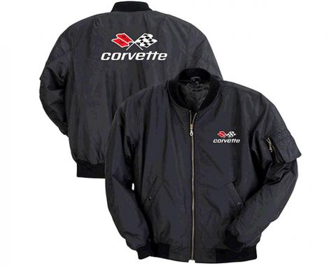 Crossflag Logo Corvette Aviator Jacket