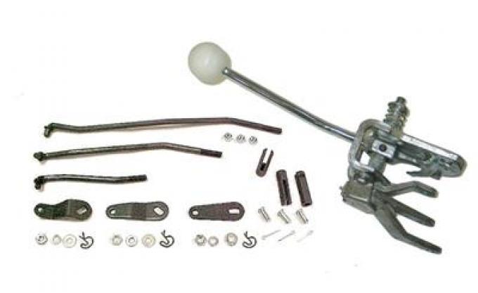 57-58 4 Speed Shifter Set With Linkage Kit Borg Warner