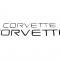 91-96 Corvette Front and Rear Lettering Kit