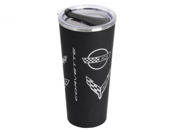 Black Corvette Generations Stainless Steel Tumbler