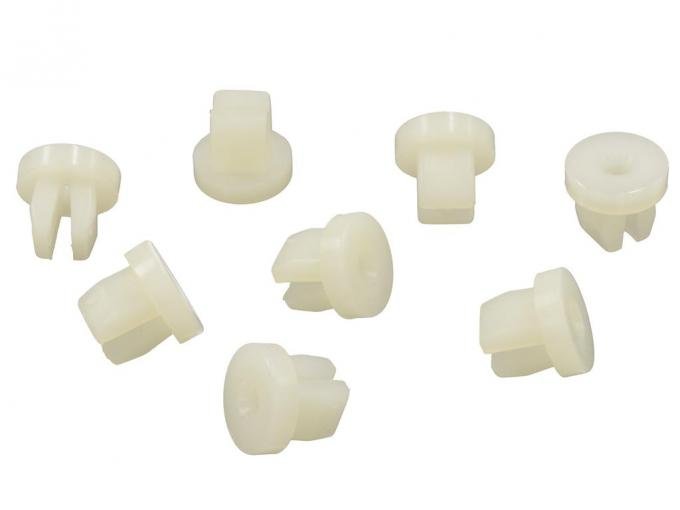 63-82 Rocker Moulding Lower Mounting Nuts - Plastic (Set of 8)