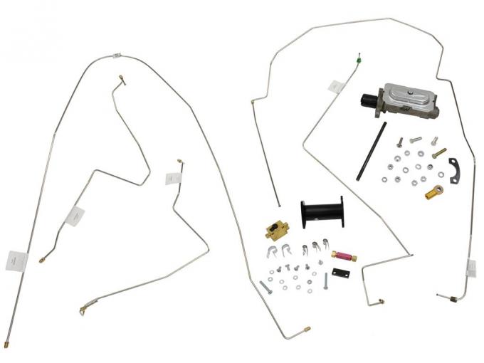 53-57 Dual Master Cylinder Conversion With Brake Lines