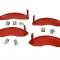 06-13 Brake Caliper Covers Aluminum Red Powder Coated Z06 / ZR1 / GS