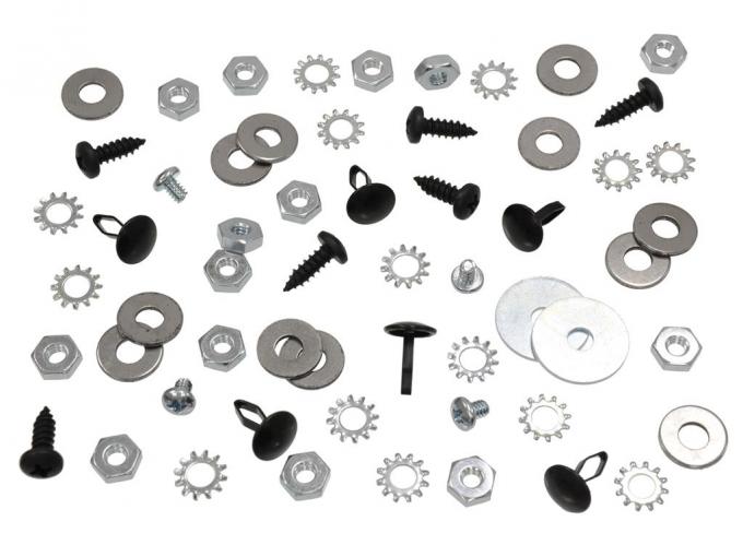 63-67 Soft Top / Convertible Weatherstrip Fasteners and Screws Set