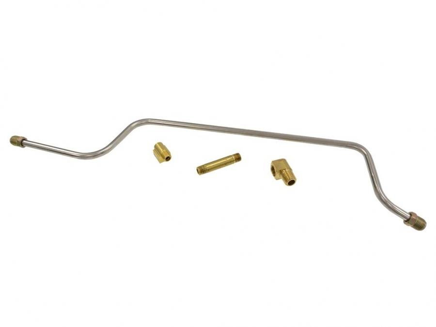 62 Fuel Line - 300 / 340 - 2 Fittings Stainless Steel - Less
