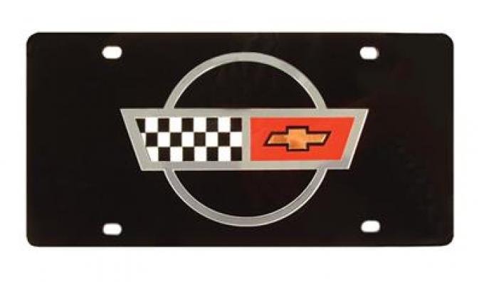 License Plate - Laser C4 Emblem