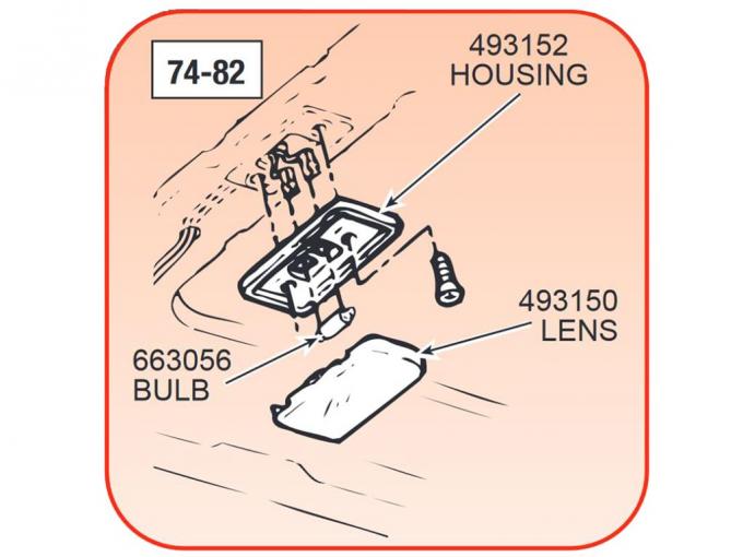 74-82 Dome Light Lens
