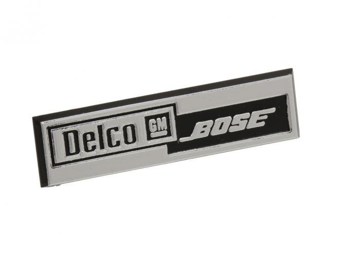 84-89 Radio Speaker Grille Emblem - Delco Bose