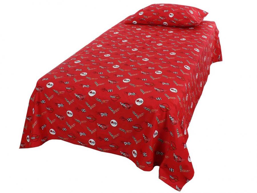 Corvette twin outlet bedding set