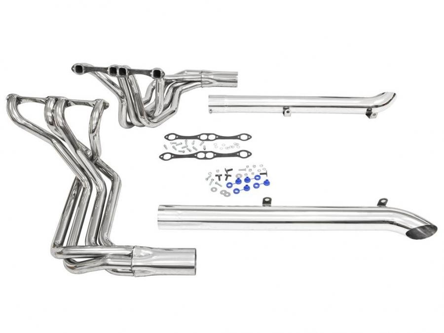 63-82 327 / 350 Side Mount Exhaust Kit - Stainless Steel By Dougs 