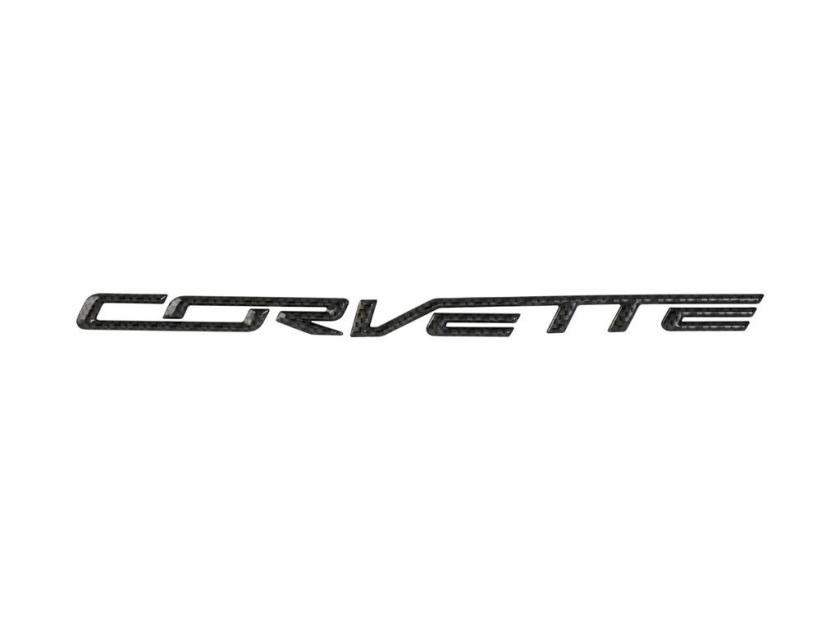 2014-2019 Carbon Fiber Look Corvette Rear Bumper Letters Set | Corvette ...