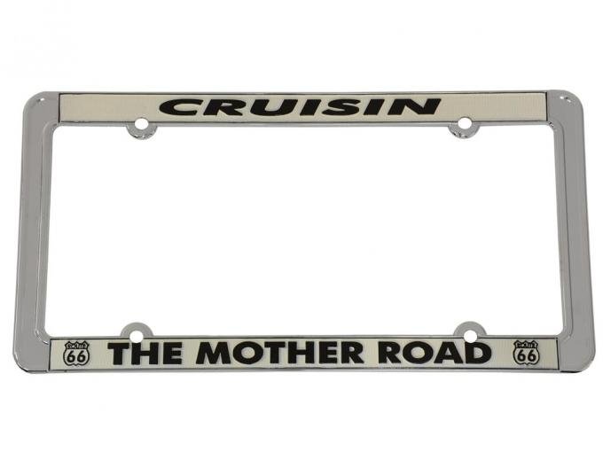 Route 66 License Plate Frame Cruisin The Mother Road