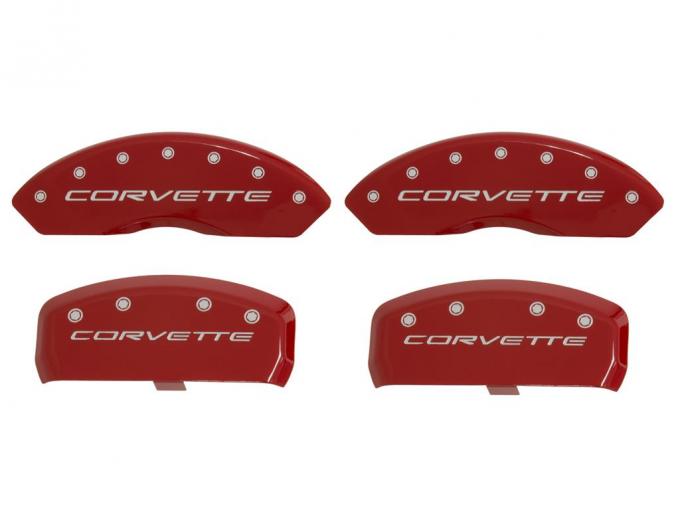 97-04 Brake Caliper Covers - MGP Aluminum Red Powder Coated