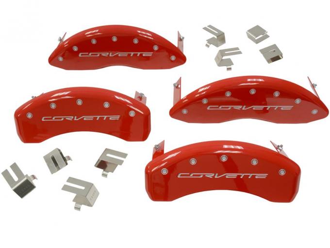 2014-2019 Brake Caliper Covers MGP Aluminum Powder Coated exc Z06 or ZR1