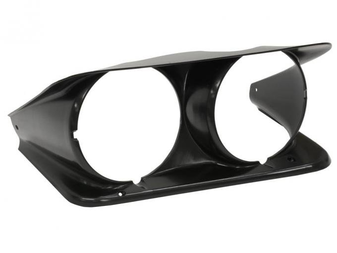 68-82 Headlight Bezel - Molded Plastic - Left