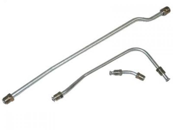 65 Fuel Line - Steel 396 425 HP 3 Piece Kit (less Block Or Filter)