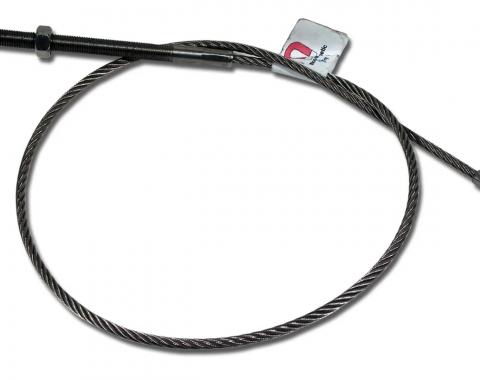 Corvette Parking Brake Cable, Front, Stainless Steel, 1967-1982