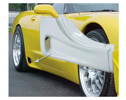 Corvette C5 Custom Rear Rockers, 1997-2004