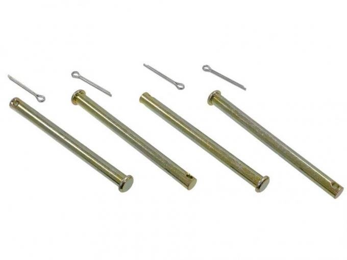 Redline Restomotive® 1965-1982 Chevrolet Corvette Brake Pad Retaining Pin, Steel, 4 Piece Set