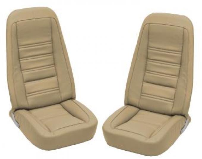 CA 1978 Chevrolet Corvette Embroidered Leather Seat Covers Leather/Vinyl Original 419750E | 78-80 Doeskin