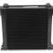 Earl's UltraPro Oil Cooler w/ Fan Pack, Black, 34 Rows, Wide Cooler, 10 O-Ring Boss Female Ports FP434ERL