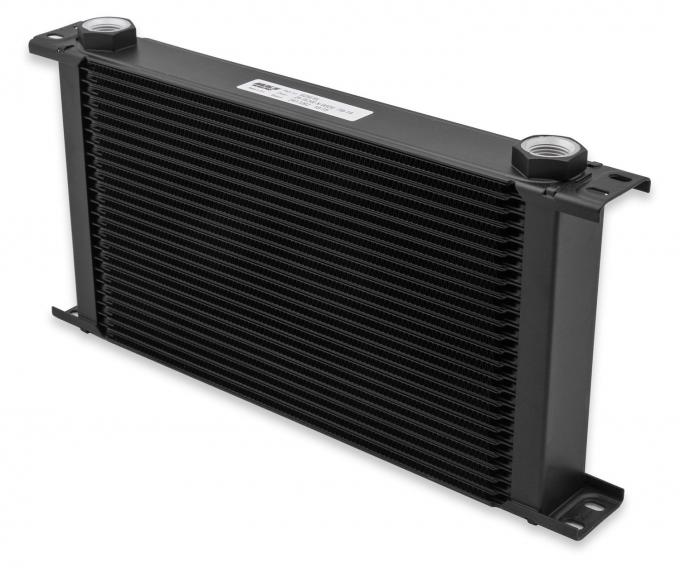 Earl's UltraPro Oil Cooler, Black, 25 Rows, Extra-Wide Cooler, 10 O-Ring Boss Female Ports 825ERL