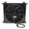 Earl's UltraPro Oil Cooler w/ Fan Pack, Black, 34 Rows, Wide Cooler, 10 O-Ring Boss Female Ports FP434ERL