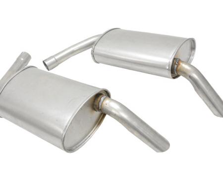 Corvette Mufflers Hideaway, 2 Inch, 1974-1979