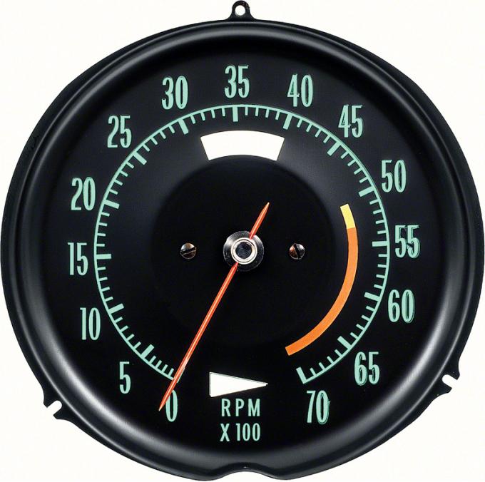 OER 1968-71 Corvette Tach 5300 Red Line 6695350A