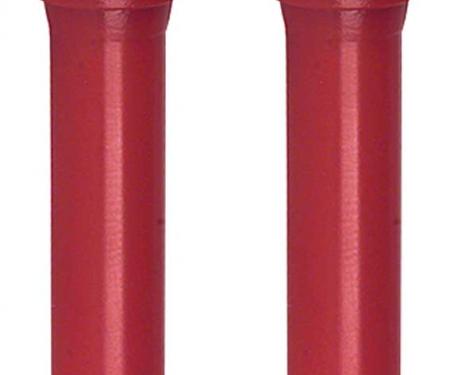 OER 1961-66 GM, Door Lock Knobs,Flat Head Design, Self-Threaded, Red, Pair, Reproduction CLK702