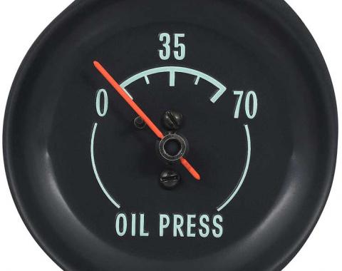 OER 1968-71 Corvette Oil press Gauge - With Green Markings 6462928A