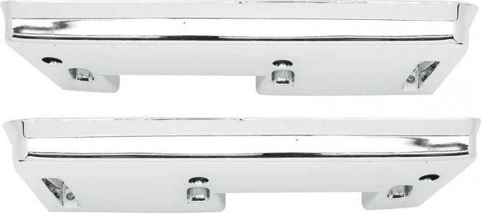 OER 1962-67 Chrome Rear Arm Rest Bases - Pair N7954